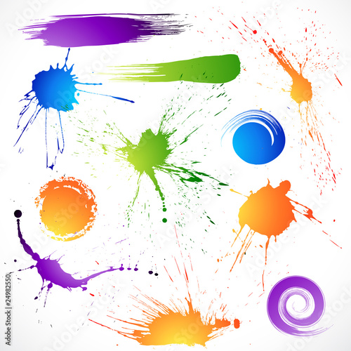 Paint splashes