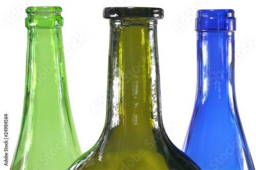 Принти на полотні Three colored bottles