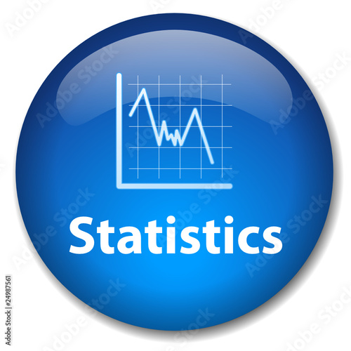 STATISTICS Web Button (diagram chart graph analysis mathematics)