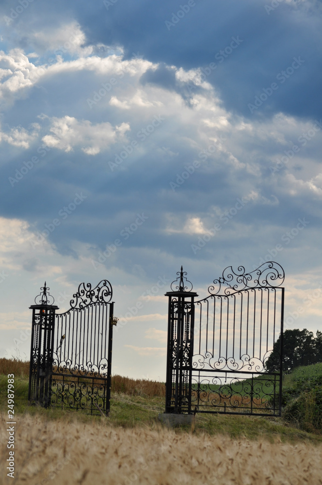 Gates under the Dramatic Sky