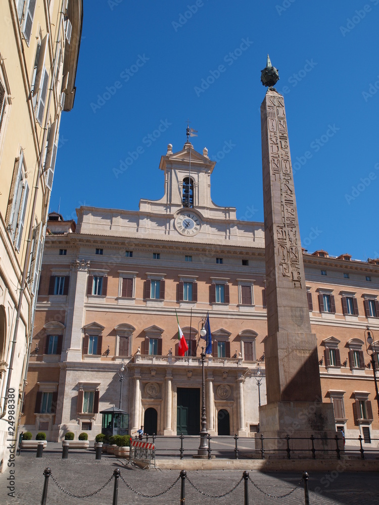 Montecitorio palace, home of the Italian Parliament in Rome