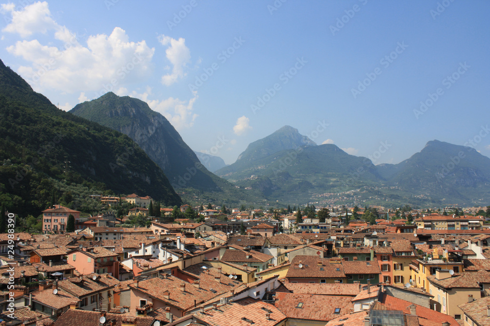 view over Riva del Garda and Varone