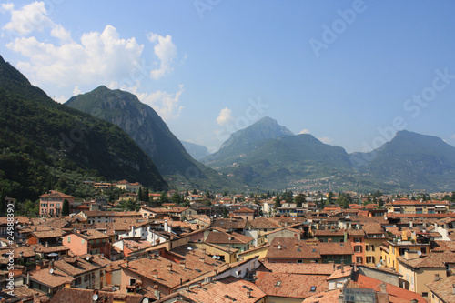 view over Riva del Garda and Varone