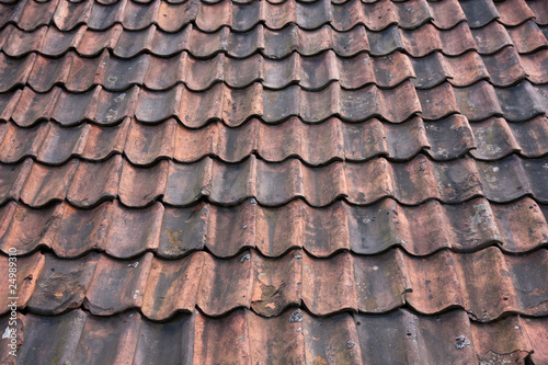 Tiles of a roof