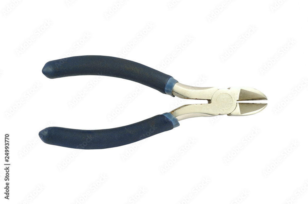 The pliers isolated on white background The pliers isolated on white background