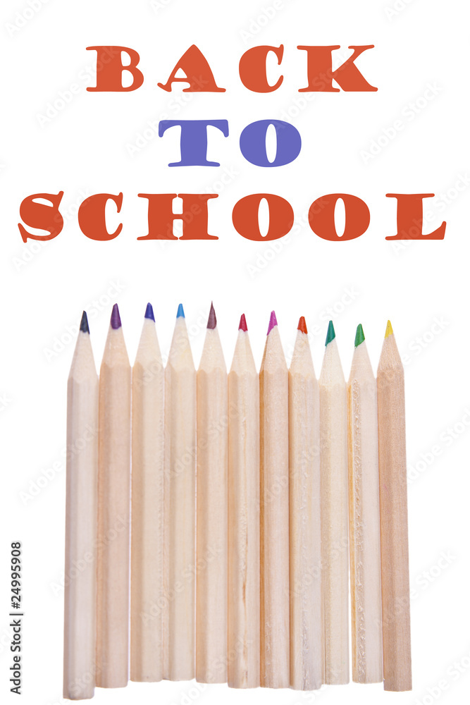 Naklejka premium coloured pencil