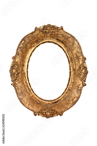 Old oval picture frame