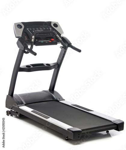 Photo Treadmill isolated on white background