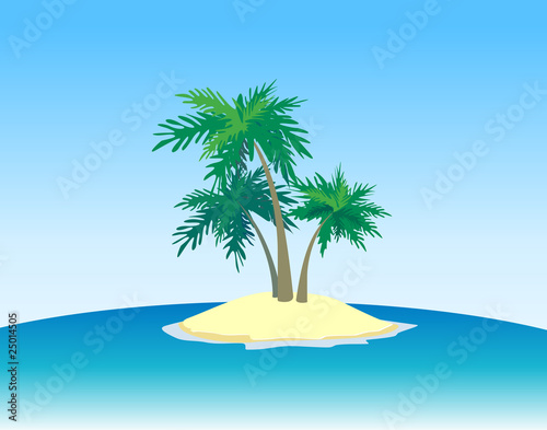 Island in the ocean