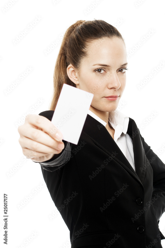 businesswoman holding sheets of paper on white background businesswoman holding sheets of paper on white background