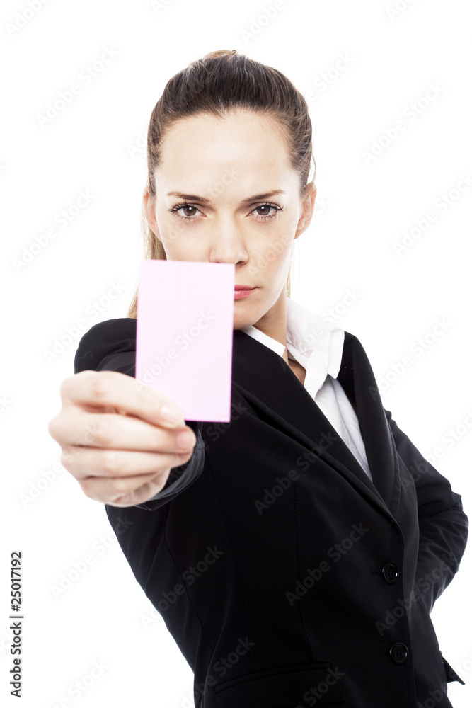 businesswoman holding sheets of paper on white background businesswoman holding sheets of paper on white background