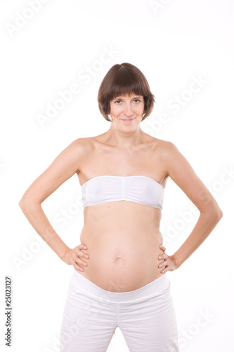 Portrait of pregnant woman