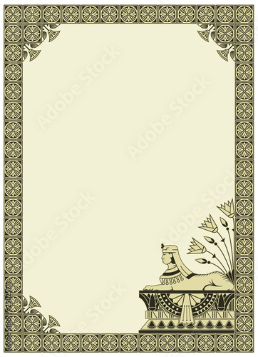 vector background on the theme of Ancient Egypt