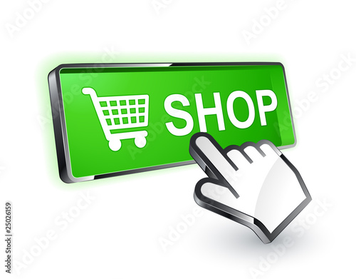 bouton boutique shop curseur main