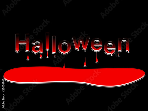 Halloween en rouge et noir photo