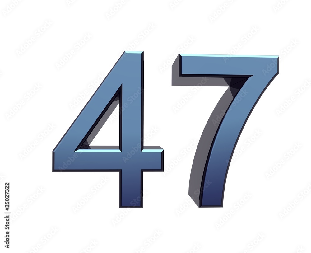 Zahl 47 Zahl 47