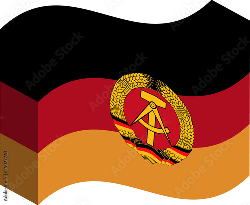 Canvas-taulu Flagge DDR Stein