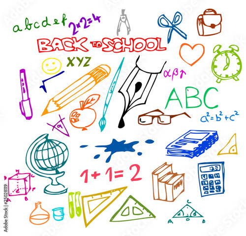 Back to school - illustrations