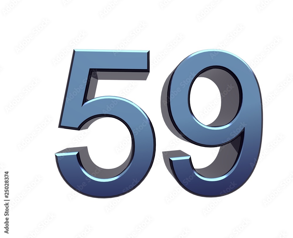 Zahl 59 Zahl 59