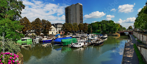 Quadro em tela Port fluvial de mulhouse.