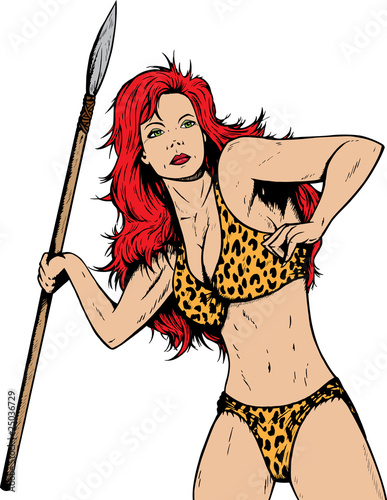 Jungle or prehistoric gal