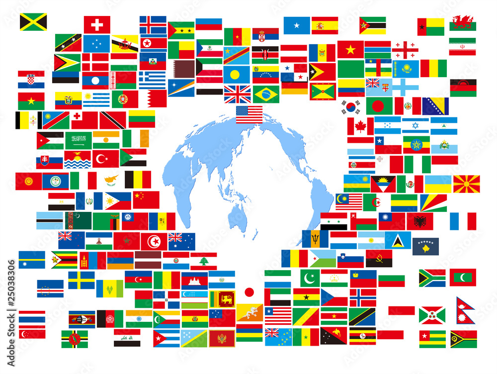 Obraz premium ハートの万国旗