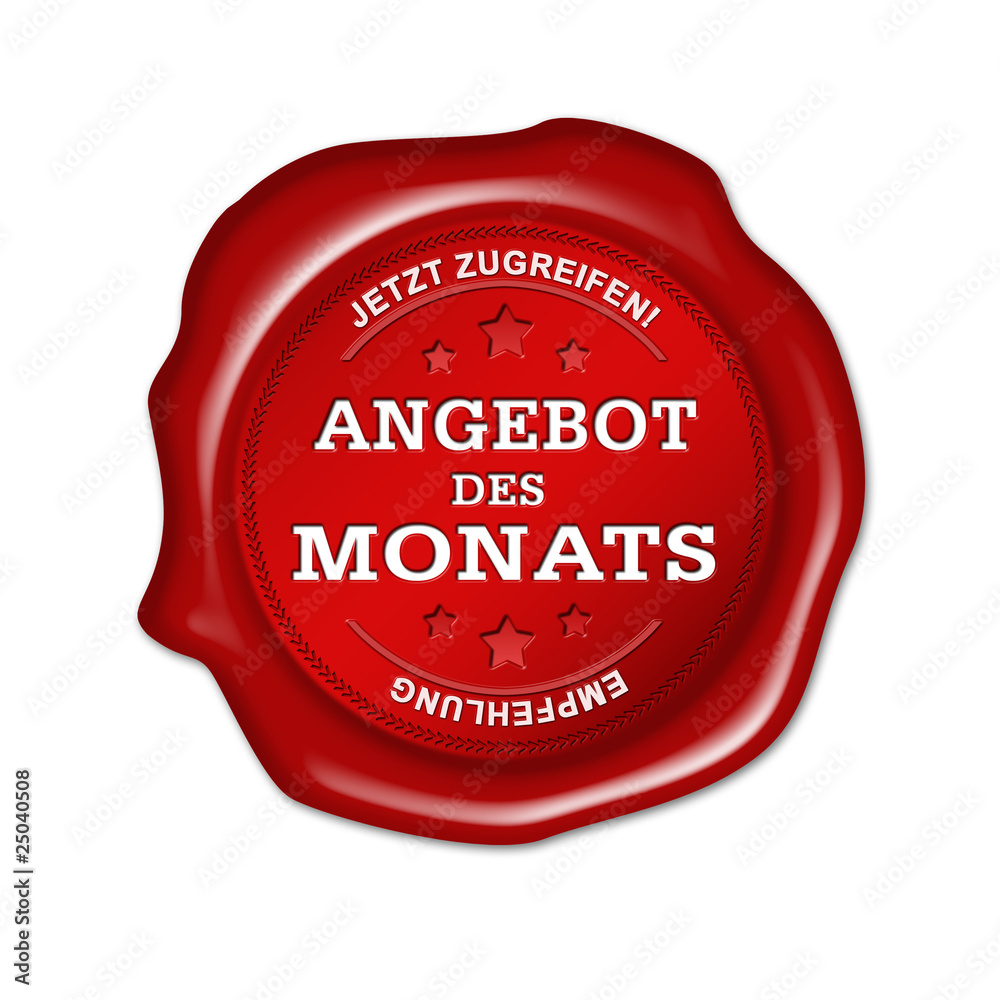 Angebot des Monats, button, siegel Angebot des Monats, button, siegel