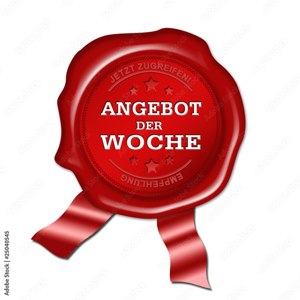 Angebot der Woche, button, siegel, plakette Angebot der Woche, button, siegel, plakette