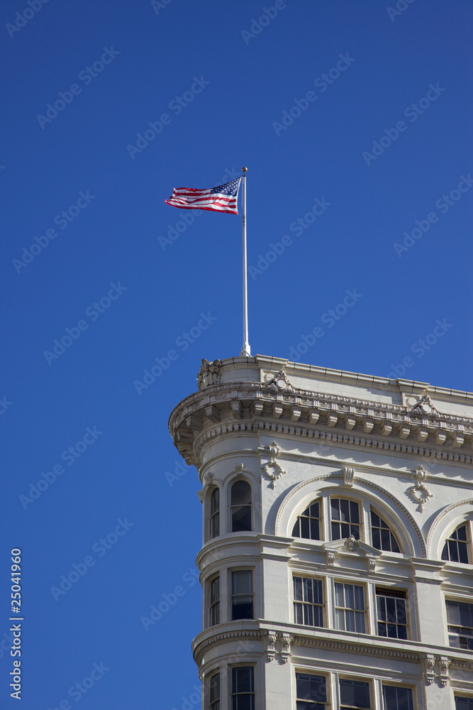 Flag on Building