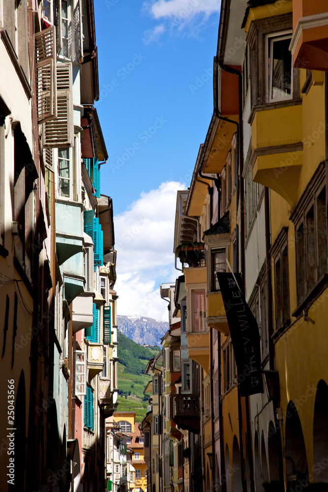 Obraz premium Laubengasse in Bozen