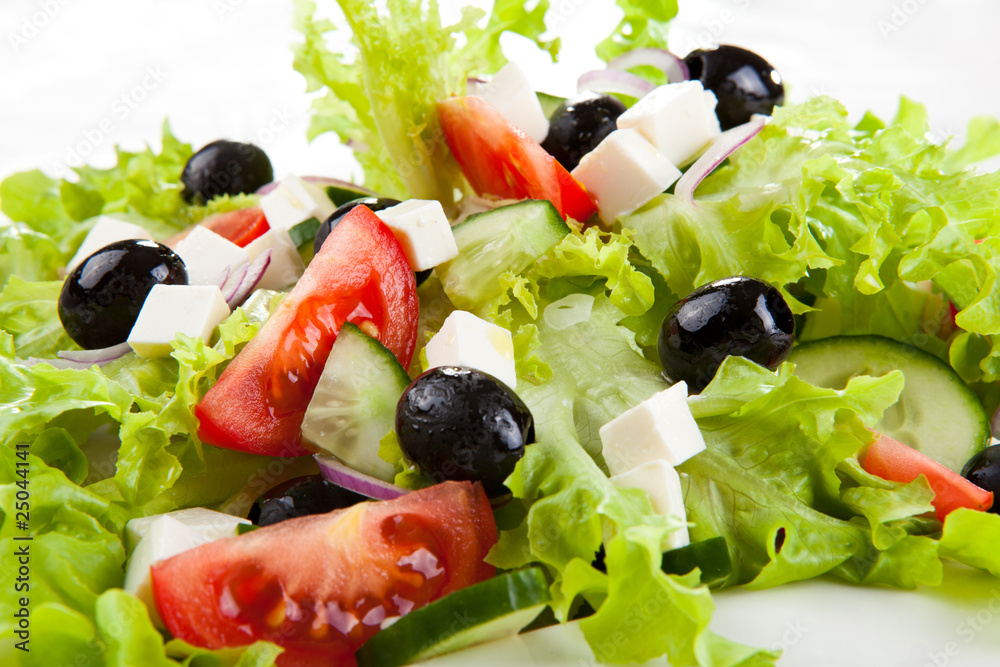 Vegetable salad with cheese Vegetable salad with cheese