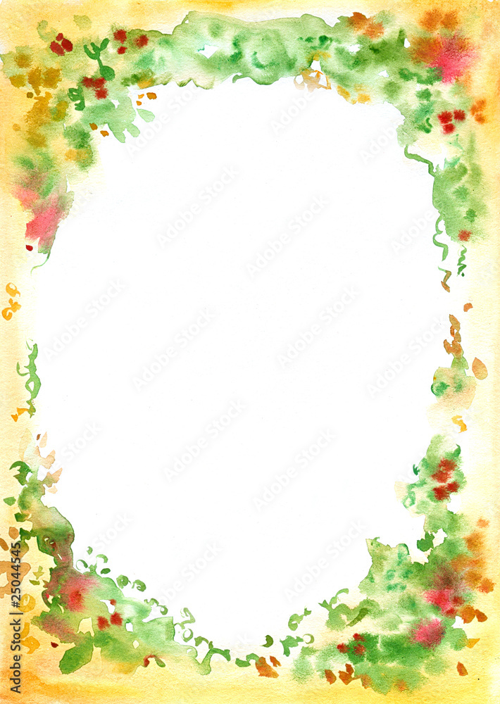 Background with abstractive floral motives around. Background with abstractive floral motives around.