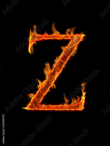 Fire letter "Z"