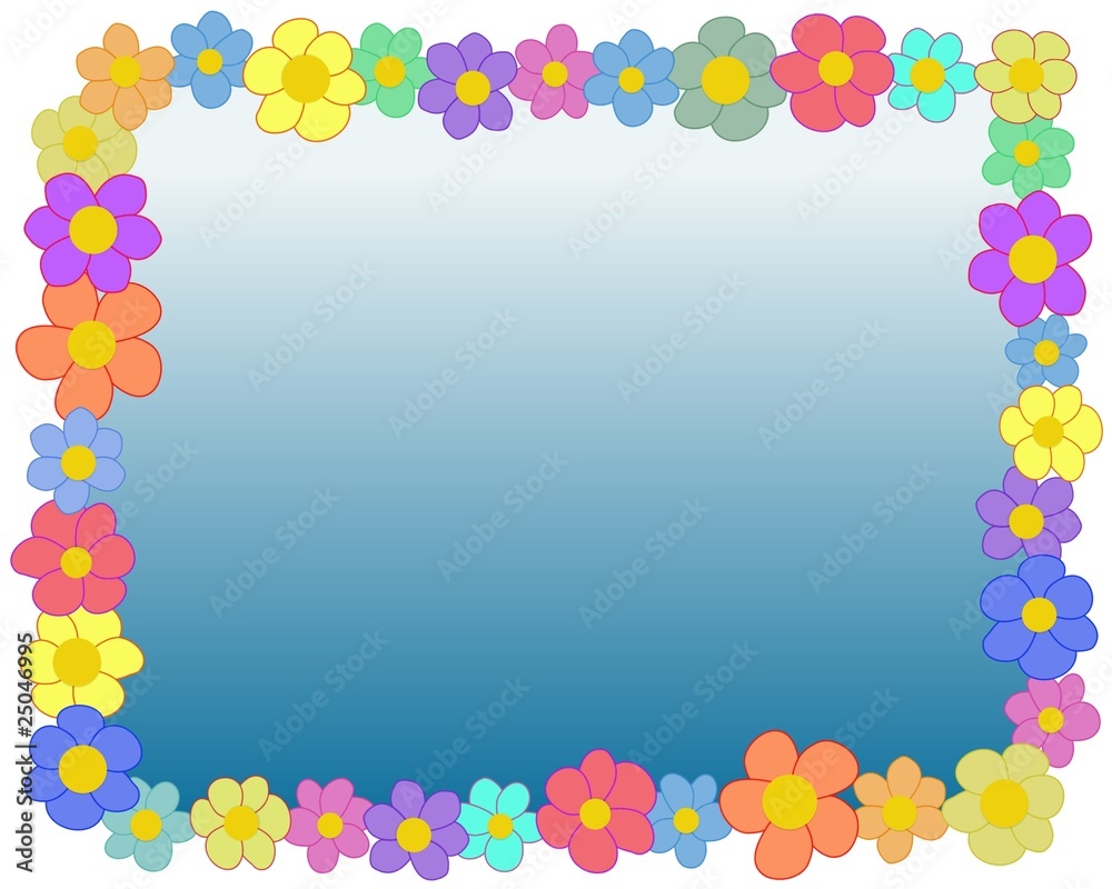 Rectangle flower frame Rectangle flower frame