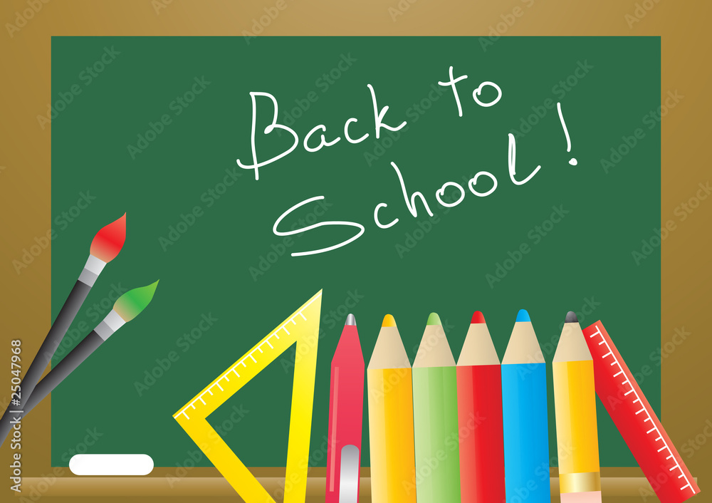 Vector illustration of back to school Vector illustration of back to school