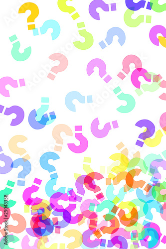 question marks background