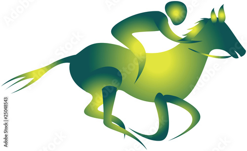 jockey riding on a horse