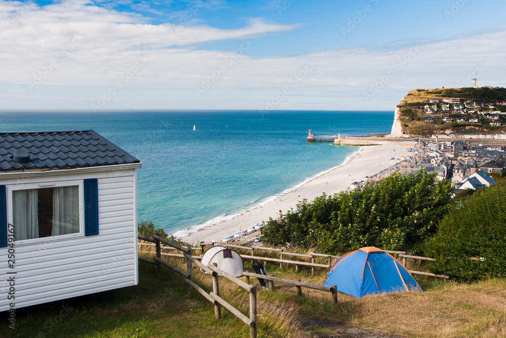 Fototapeta premium Camping site on the North sea