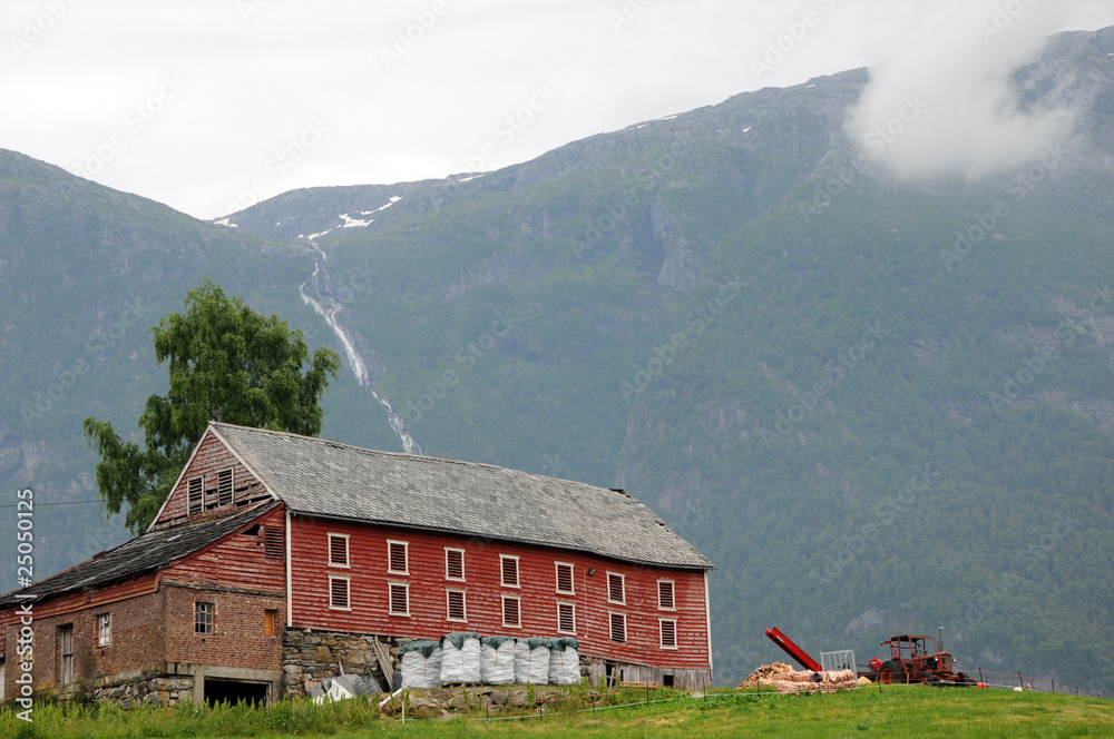 Farm above Hardangerfjord