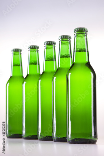 green bottles of beer