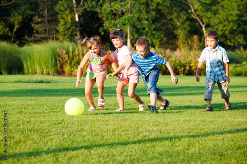 Kids with ball
