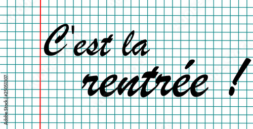 C'est la rentrée !