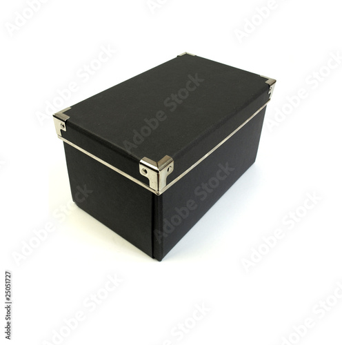 Black box isolated on white background