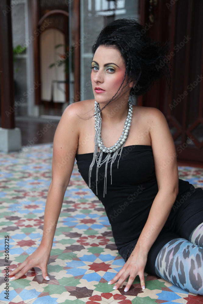 Naklejka premium Glamorous model portrait.