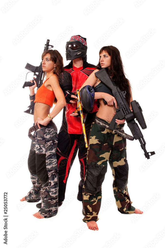 Fototapeta premium paintball team