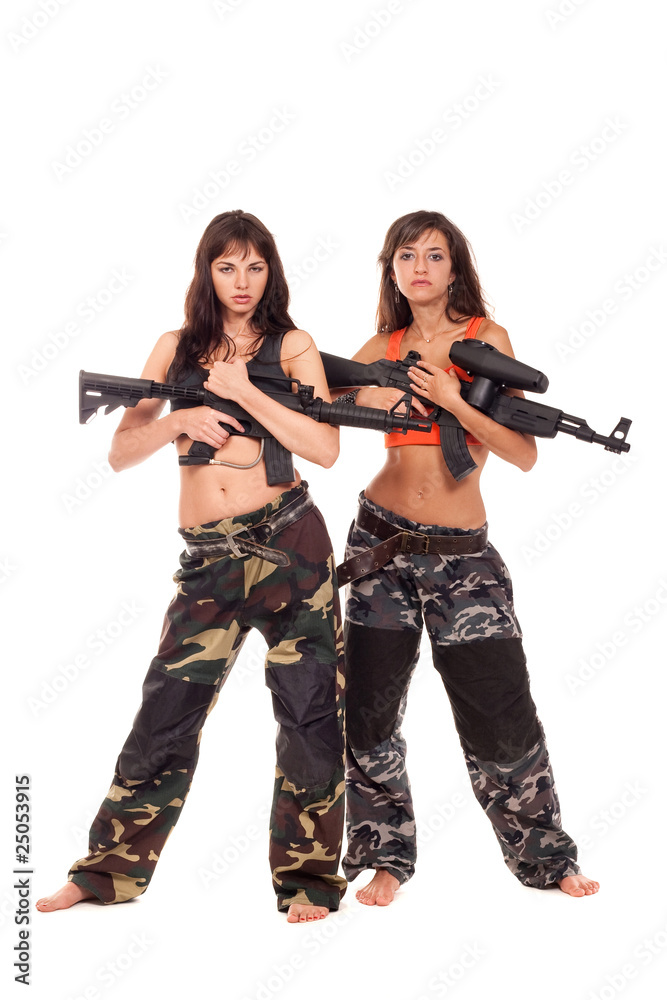 Two armed girls Two armed girls