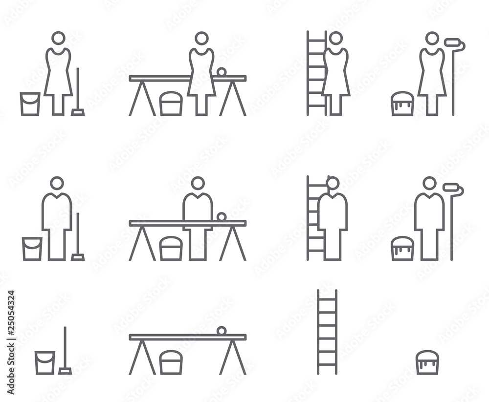 Icon Set Renovierung Icon Set Renovierung