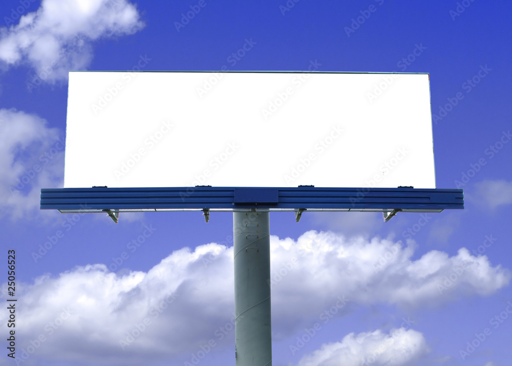 Obraz premium Blank billboard with sky