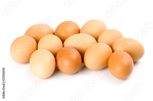 twelve brown eggs