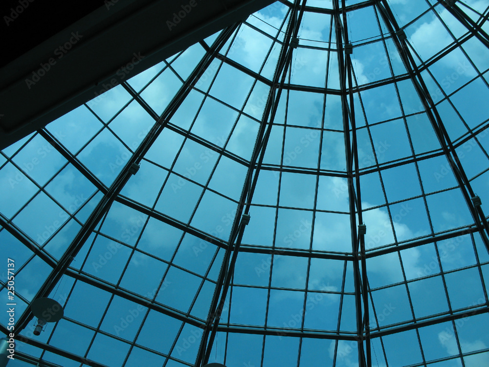 Glass dome of a modern building Glass dome of a modern building